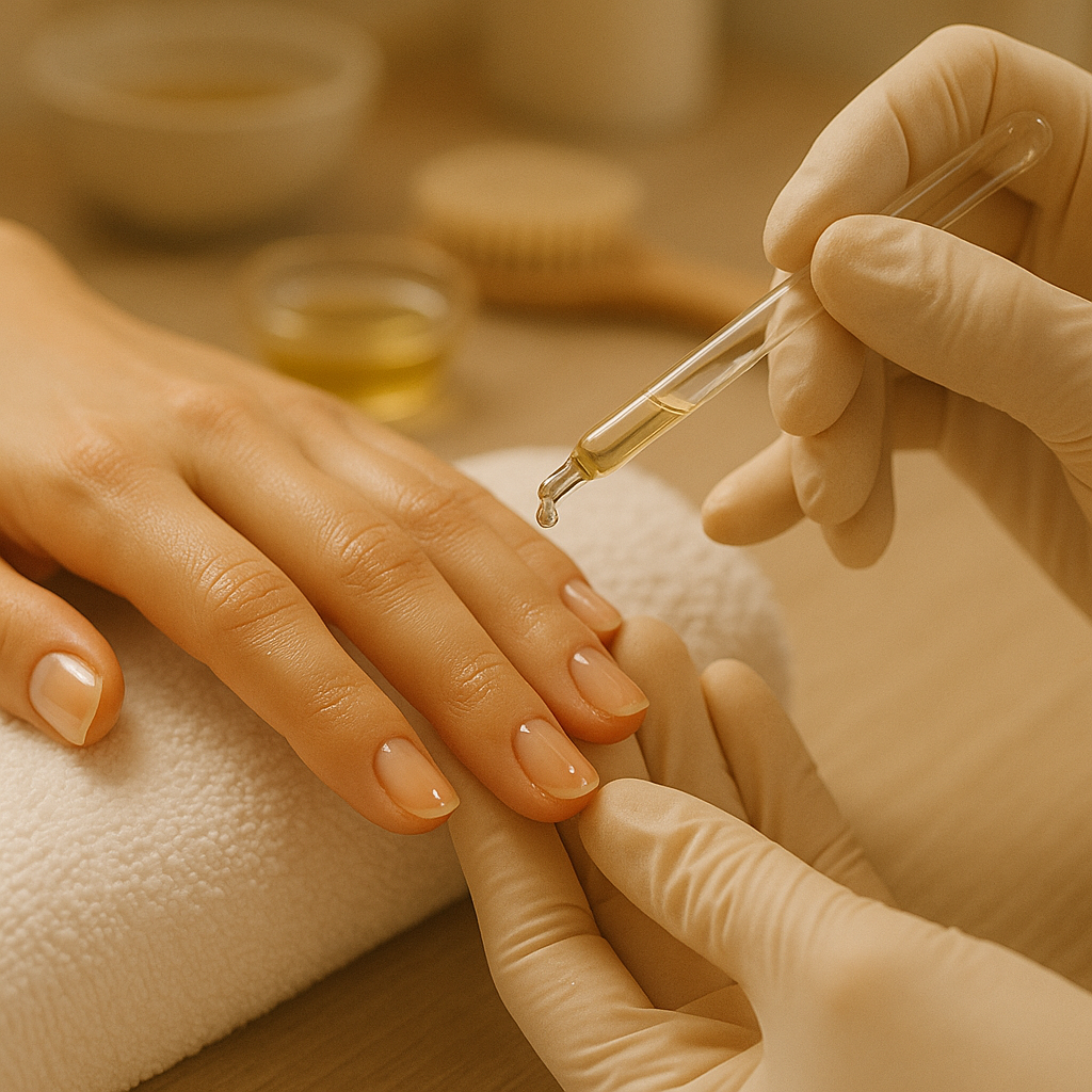 applicazione-olio-nutriente-cuticole-durante-trattamento-manicure