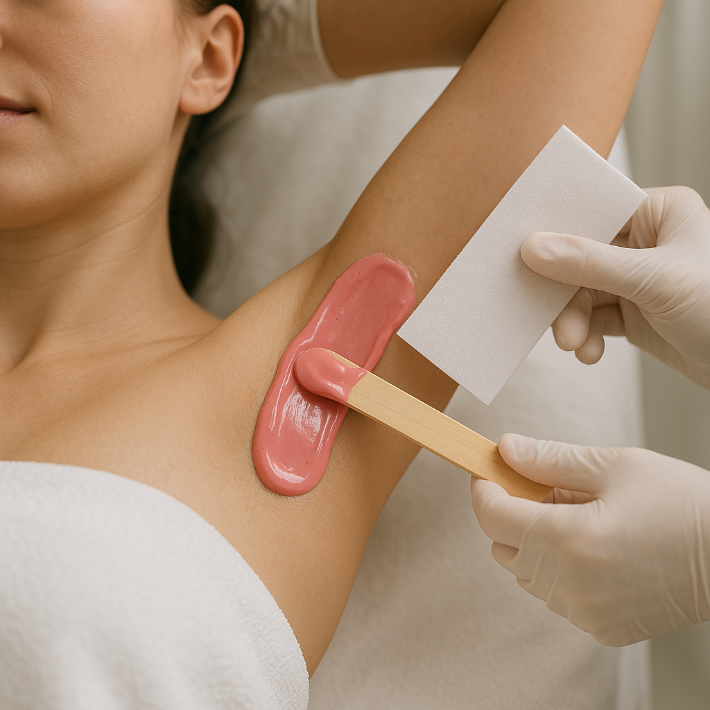 ceretta-professionale-con-cera-rosa-applicata-da-estetista-sulle-ascelle