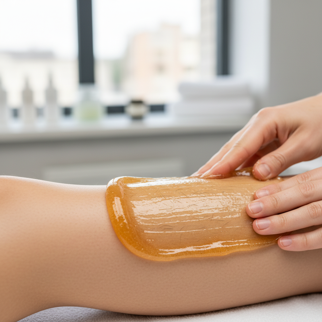 estetista-che-esegue-ceretta-con-pasta-di-zucchero-in-centro-estetico-a-verona